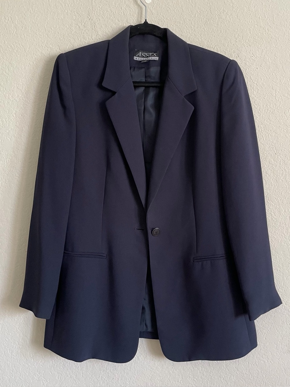 Annex Casual Corner woman’s navy suit blazer size 10 medium business casual